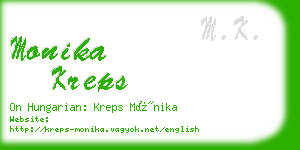 monika kreps business card